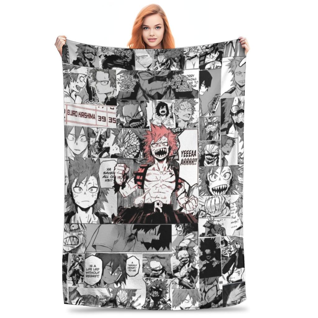 Изуку Мидория Манга Коллаж Одеяло Моя Геройская Академия Манга Аниме Фланелевое Теплое Плед Одеяло для Покрывала