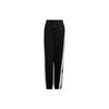 Originals Trefoil Brand Print Side-Button Sweat-Wicking Loose-Fit Sports Pants Women Bottoms Black IC8129
