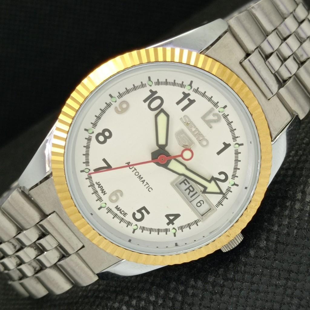 REFURBISHED VINTAGE SEIKO TRANSPARENT BACK JAPAN MENS AUTOMATIC WATCH A305062-9 SKU575b-a305062