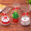 1pcs Gifts Dinner Cake Shape Towel Snowman Decor Christmas Embroidered Cute New Year