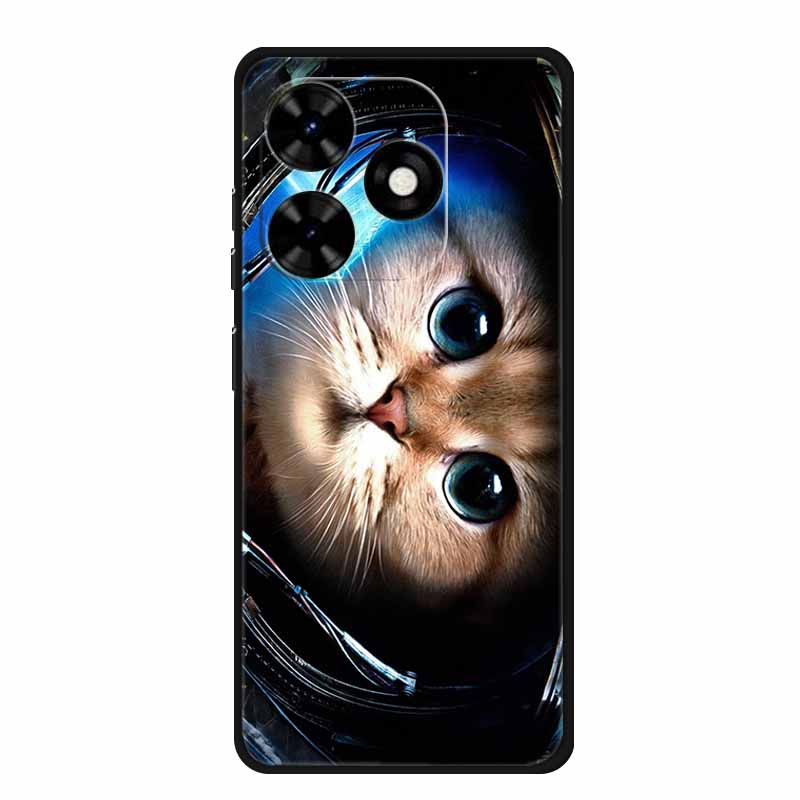 Чехол для Tecno Spark Go 2024 Животные Расписной ТПУ Силиконовый Мягкий Чехол для Телефона для Spark Go2024 BG6 Защитный Волк Ударопрочный Para
