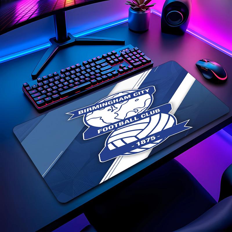 Birmingham City Football Pattern Mouse Pad Non?Slip Rubber Base Gaming Mousepad For Desk Office Home
