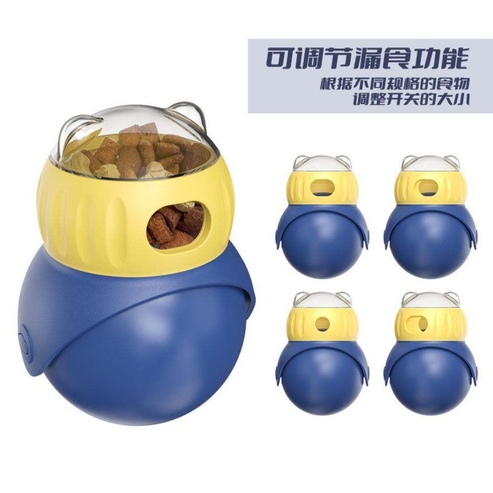 Игрушки-головоломки для кошек Регулируемая подача лакомств Кормушка Прочный шар для обогащения среды Интерактивная медленная кормушка для домашних животных Игрушки для упражнений и погони