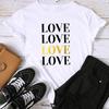 Asian Size-Print Ladies Love Letter Trend Cute 90s Female T Clothing Casual Women's Summer Top Fashion Graphic Tee Short Sleeve T-shirt