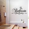 Wall Sticker Self Adhesive Waterproof Plastic Restroom Toilet Door Sign Wall Art