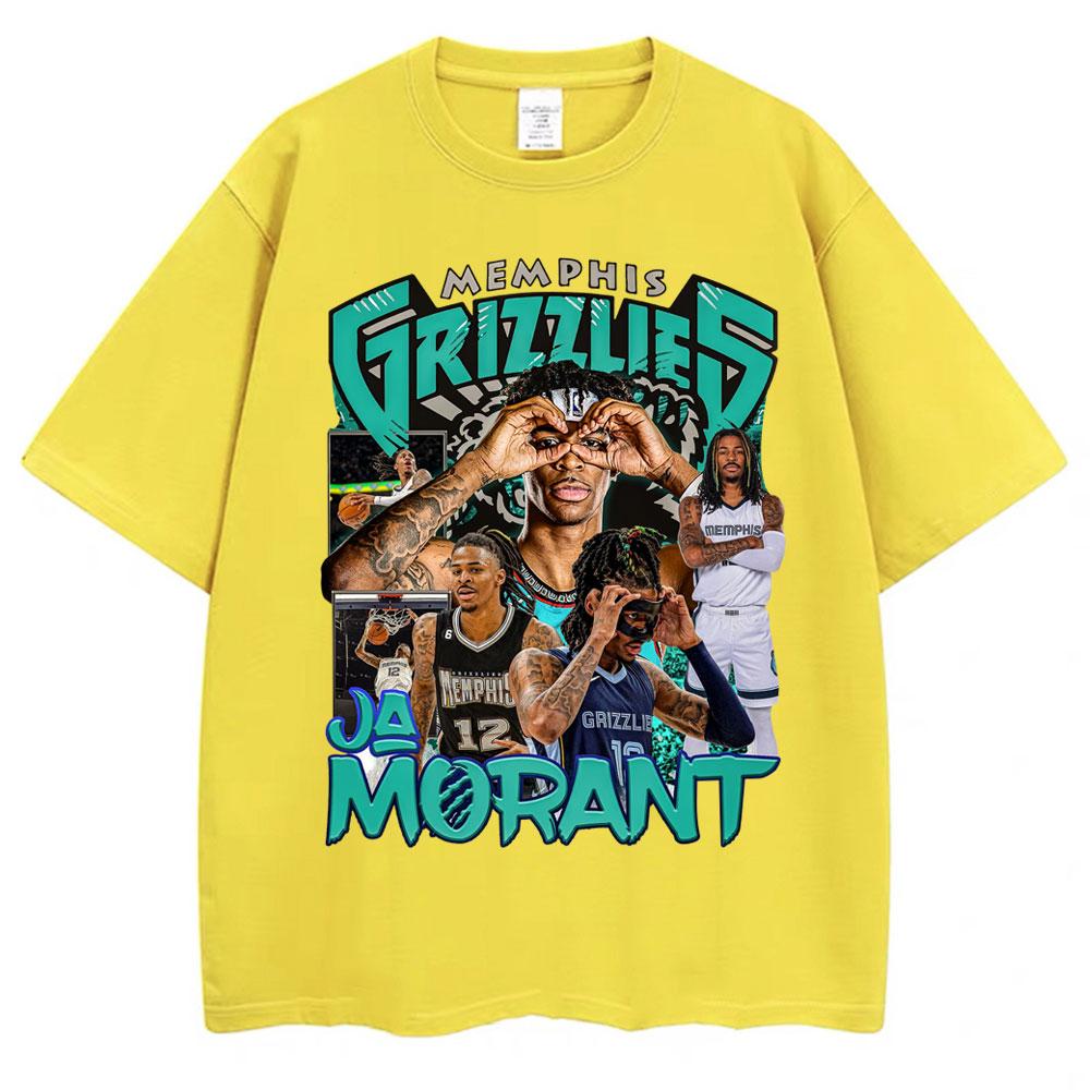Ja Morant 12 Memphis Graphic T Shirt Basketball Fans Gifts Short Sleeve Vintage Unisex Women Harajuku Fashion Tshirts Streetwear