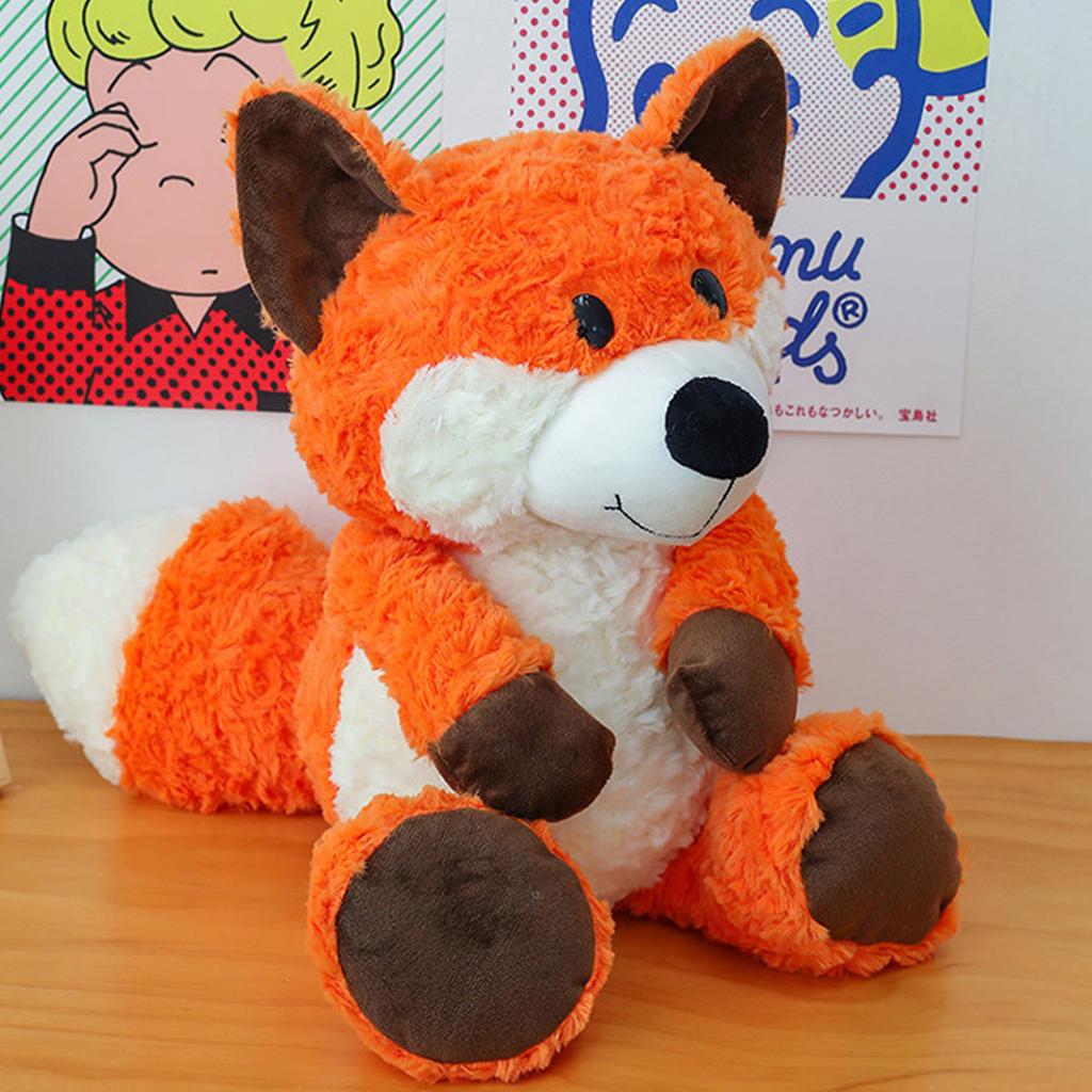 35см Милая Мультяшная Кукла-Лиса Лесное Животное Плюшевая Игрушка Кукла для Игрового Автомата Подарок на День Рождения Ребенка