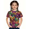2025 Повседневный цветочный 3D принт Модные забавные футболки для девочек Летние повседневные футболки с короткими рукавами Топы Футболка