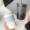 Кофейная кружка из нержавеющей стали с соломенной крышкой, портативная кофейная чашка для питья пива, молока, воды, ресторан, бар, вечеринка, 500 мл