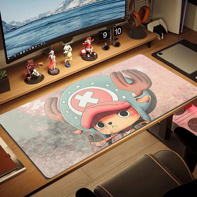 Tony Tony Chopper Print Cushion Non-slip Laptop Tablet Big Mousepad XXL Mat Mini PC Playmat With Lock edge