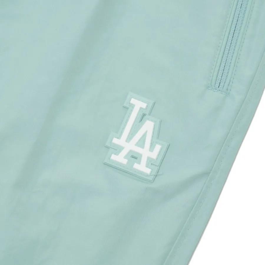 MLB Los Angeles Dodgers Сплошной логотип Свободные спортивные штаны с высокой талией Трикотаж Женские брюки Светло-голубой 3FWPB0124-07BLL