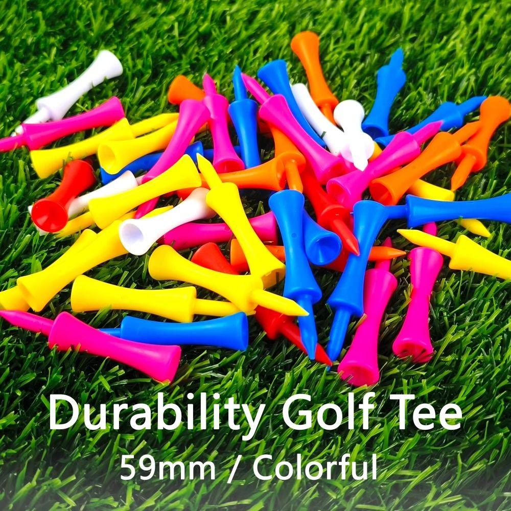 100pcs 68mm Professional Golf Tee Replacement Golf Practice Tee Golf Rubber Tee Golf Practice Tools