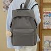 Школьный рюкзак простой и универсальный, корейская версия однотонная, легкий и модный повседневный рюкзак.