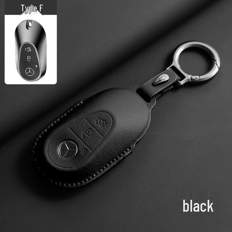 Mercedes-Benz Key Case - Genuine Leather for GLC, GLE, C-Class, E-Class
