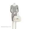 Salvatore Ferragamo Leather Gancini Double Pocket Shoulder Bag White