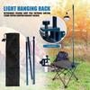 Outdoor Aluminum Alloy Lamp Holder Camping Portable Foldable Light Hanging Small Lamp Pole Camping Lamp Bracket