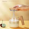 Автоматическая чашка для смешивания, электрическая чашка для смешивания Автоматическая чашка для смешивания кофе из высокопрочного боросиликатного стекла Вращающаяся чашка для смешивания кофе для путешествий и домашнего офиса