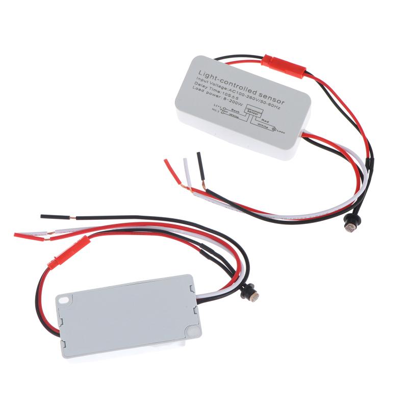 Dc12V 24V Ac100-260V Outdoor Light Control Photoelectric Sensor Switch Rainproof Lightningprotection Intelligent Light Sensor