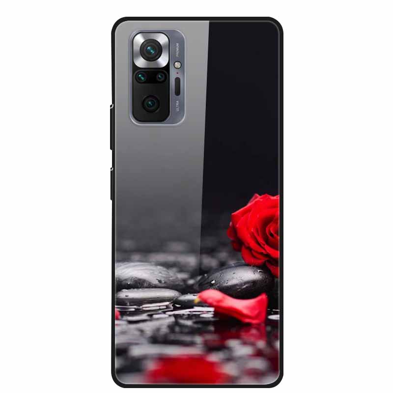 Цветная закаленная стеклянная крышка для чехла Xiaomi Redmi Note 10 Pro, жесткий противоударный Funda для чехлов Redmi Note10 / Note 10Pro, корпус