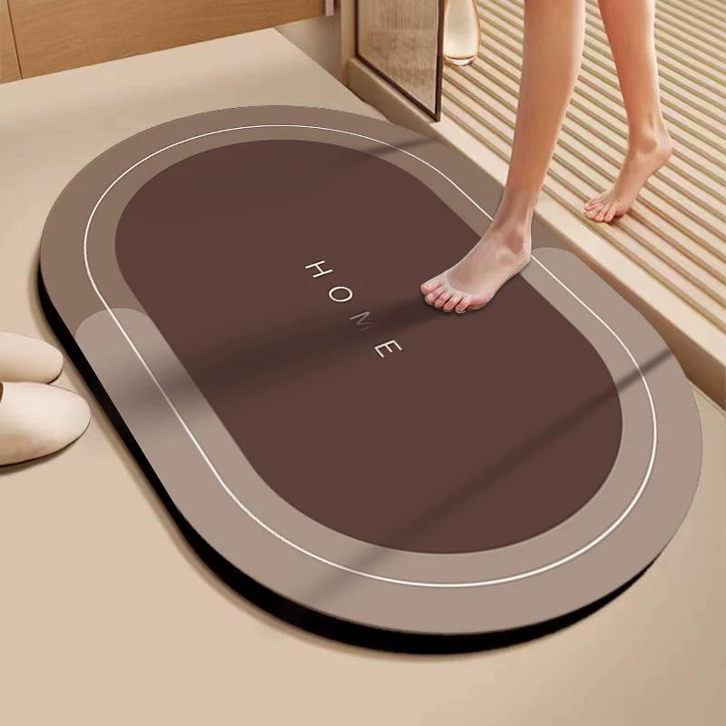 Bathroom Floor Mat Bathroom Non-Slip Absorbent Toilet Strong Doorway Bathroom Diatom Mud Quick-Drying Floor Mat Carpet Bathroom