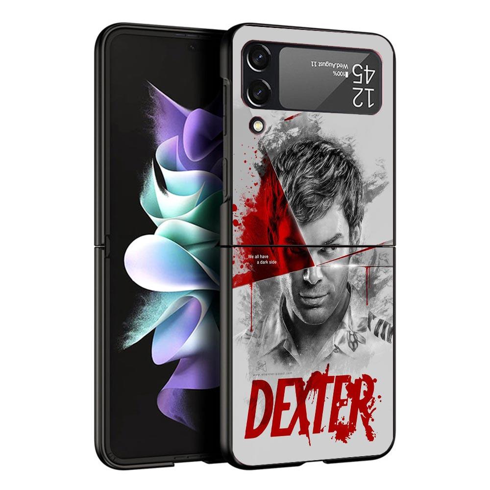 TV Show Dexter Morgan Black Phone Case For Samsung ZFlip7 ZFlip6 ZFlip5 ZFlip4 ZFlip3 5G Hard Protective Galaxy Z Flip 3 4 5 6 7