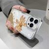 Golden Lotus Transparent Phone Case For Iphone 17 Pro Max 16 15 14 Plus 13 12 11 Pro Max 17 Air Cover Case Funda Bumber