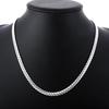 925 Sterling Silver 6mm Wide Delicate Necklace Chain for Women Men Fashion Jewelry