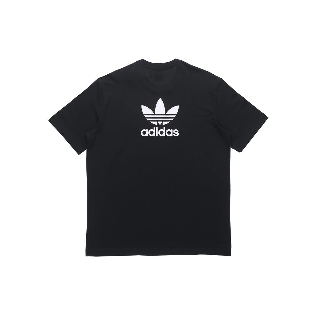 Adidas Мужская футболка Originals B+F с трилистником и принтом логотипа, черная, GN3454