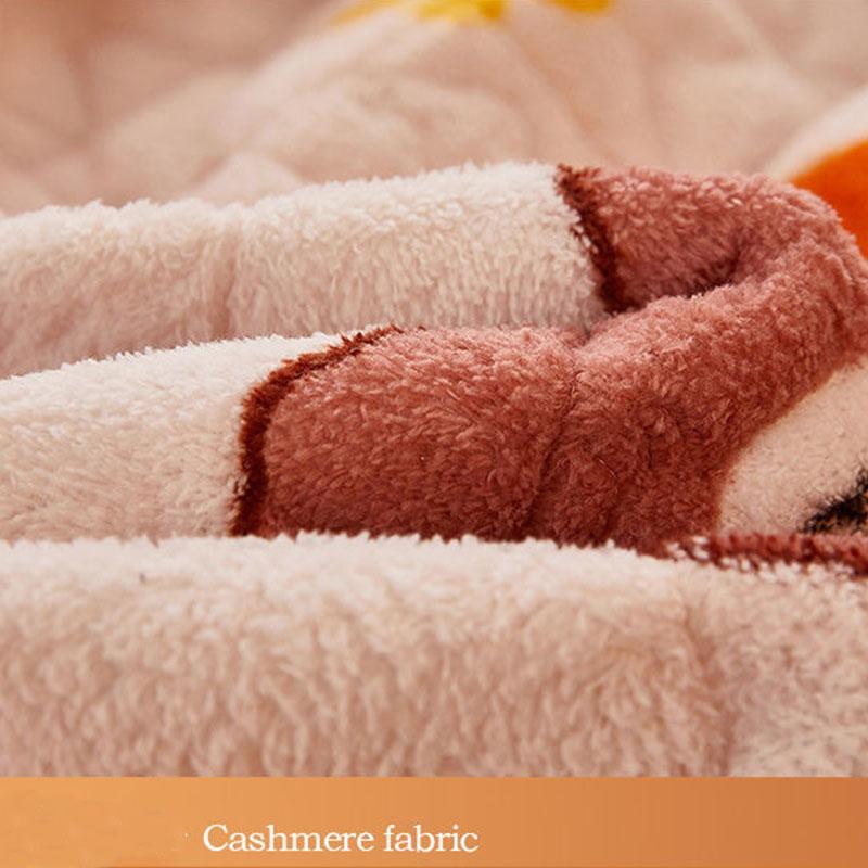 3 шт./компл. бархатное покрывало из ягненка, толстый стеганый коралловый бархатный чехол для матраса