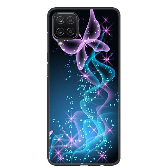 Чехол для Samsung A12, 2021, черные мягкие силиконовые чехлы из ТПУ для телефонов Samsung Galaxy A12 M12, чехол с крутым дизайном, чехол-бампер A 12