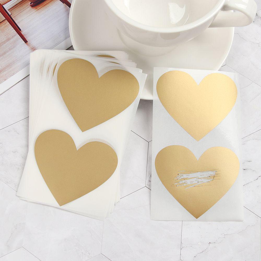 Shape Pentagram Scratch Coating Stickers Self-adhesive Scratch Card Sticker Multifunctional Labels