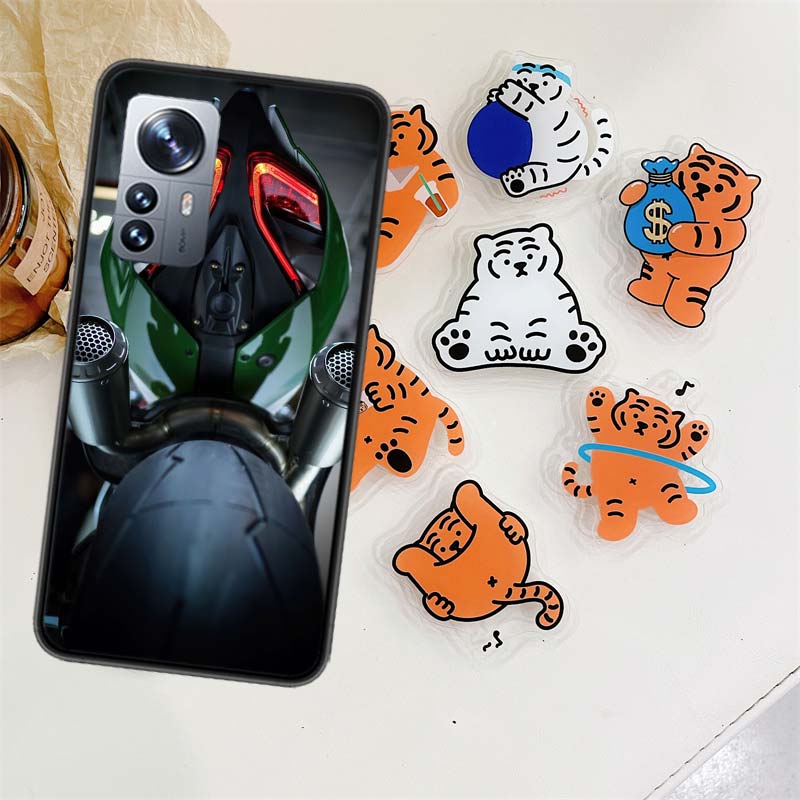 Чехол для телефона на заднее колесо мотоцикла для Xiaomi Poco X7 X6 M8 M7 M6 M4 M3 X4 Pro F7 Ultra M5S Mi 14 14T 15 15T 12T 10T Pro 1