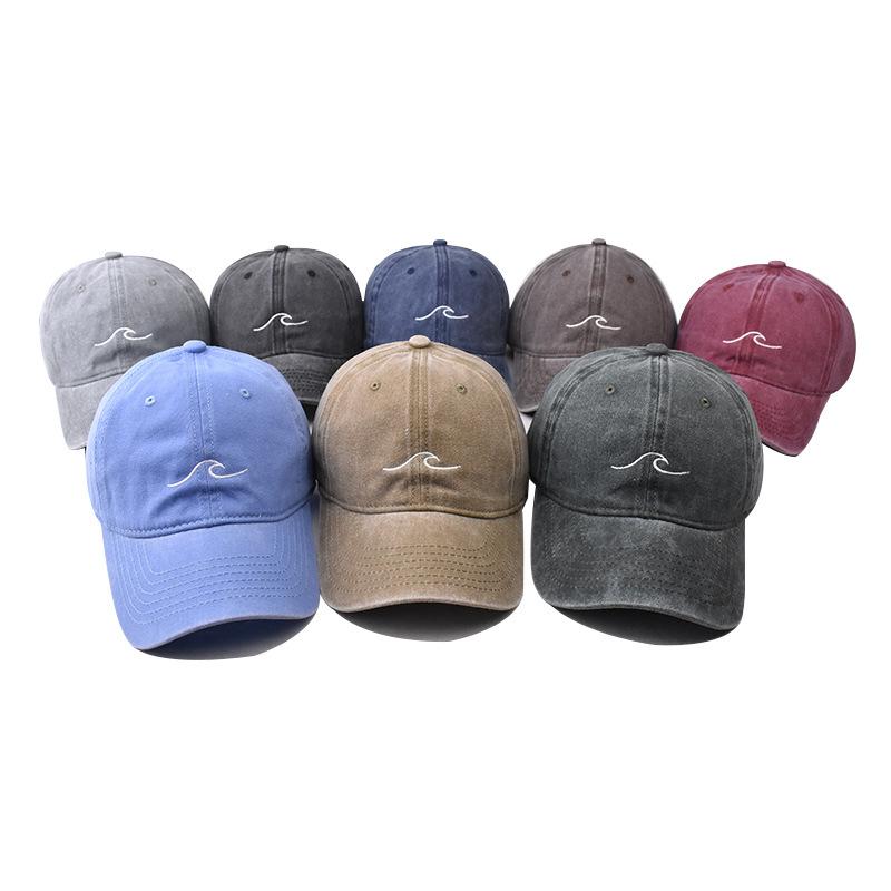New Wave Cotton Embroidered Baseball Cap Washed Old Cap Classic Baseball Cap