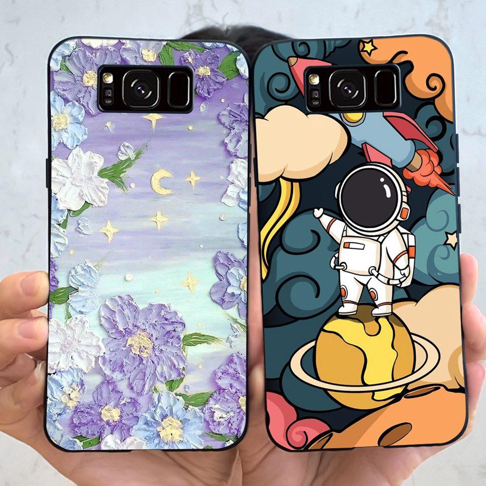 New For Samsung Galaxy S8+ SM-G955F Case Luxury Flower Butterfly Soft Silicone Cover For Samsung S8+ S8Plus S8 Bumper Phone Case