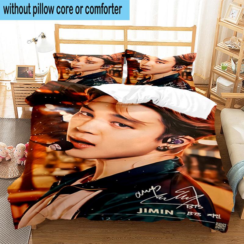 3PCS K-pop music group 3pcs Bedding,Including 3PCS Duvet Cover And 2pcs Pillowcases Perfect for Christmas,Ideal for Bedroom, Dormitory