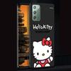Cute Hello Kitty Case for Samsung Galaxy Note 20 Ultra 10 Plus 9 8 TPU Phone Cover Note 10 Lite Black Soft Shell Funda Capa