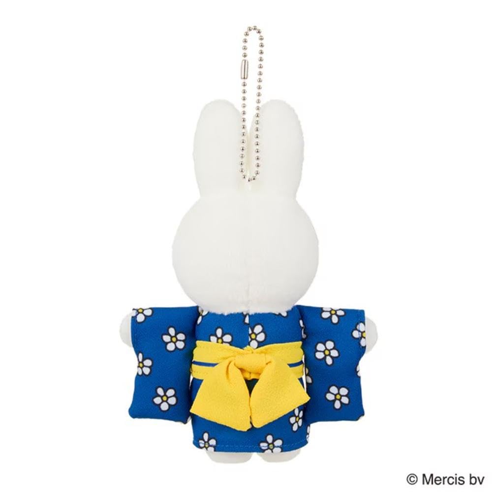 Sekiguchi Japanesque Miffy Kimono Mascot Keychain Floral Pattern 608669