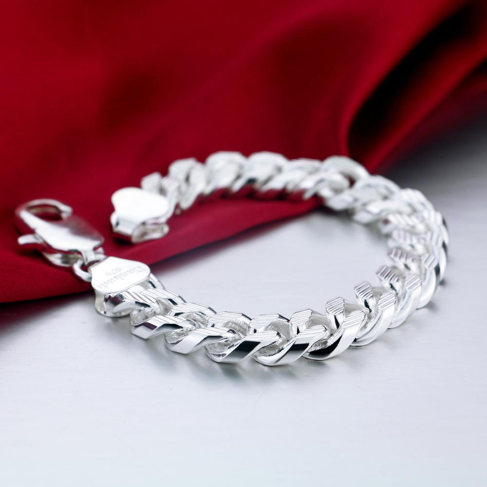 Новый мужской браслет Horsewhip Chain S925 с серебряным покрытием, модный популярный производитель ювелирных изделий