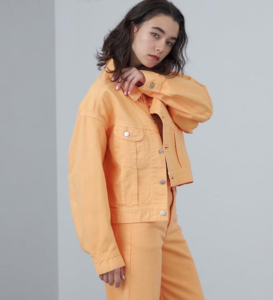 Lee STANDARD WARDROBE Деним Размер M Куртка, Весна/Лето, Женская, Оранжевый,