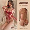 Style Bell Erotic Underwear Sexy Pajamas Passion Seduction Tease Crotch Lace One-Piece Elastic Suit
