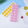 14-Hole Silicone Ice Tray With Lid Square Box Auxiliary Food Puree Jelly Mold Bar Kitchen Tool Cocktail Silicone Ice Cube Mold