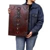 22" Seven Stone Brown Large Journal Real Leather Hand-Embossed Sketchbook BG