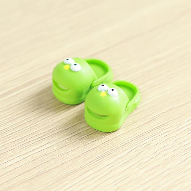2Pcs 1:12 OB11 Smile Shoes Sippers Doll Classic Shoe Suit For Ob11 1/12 Bjd Detachable Doll Gsc DOD YMY Doll Accessories 4 color