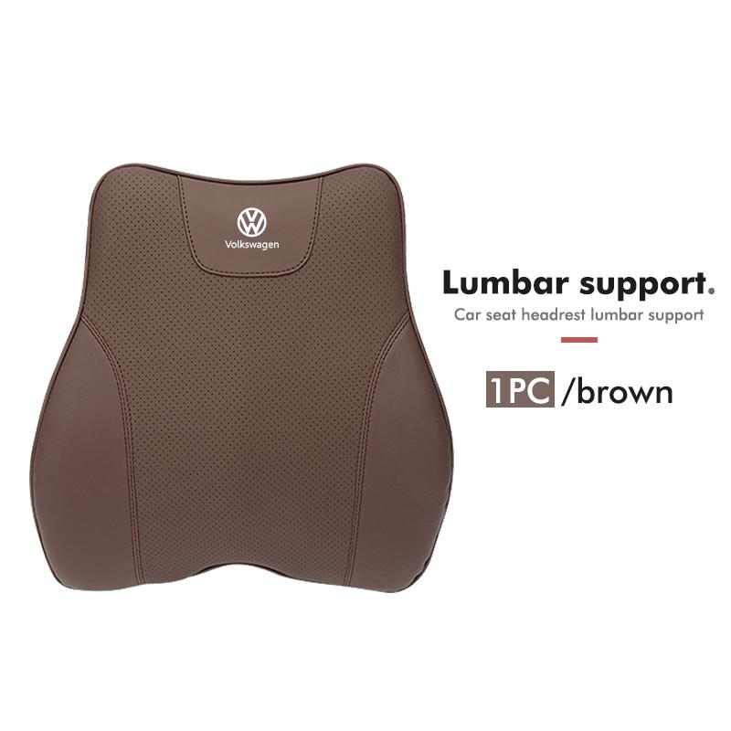 BIG1 Car Headrest Waist Triangle Pillow Memory Foam Cushion Support For Volkswagen VW Polo Jetta Sagitar Magotan Passat B5 B6 B7 CC