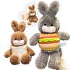 Creative 35/45cm Simulation Anime Cute Stuffed Animals Cartoon Bread Bunny Hamburger Rabbit Home Decor Girls Gifts