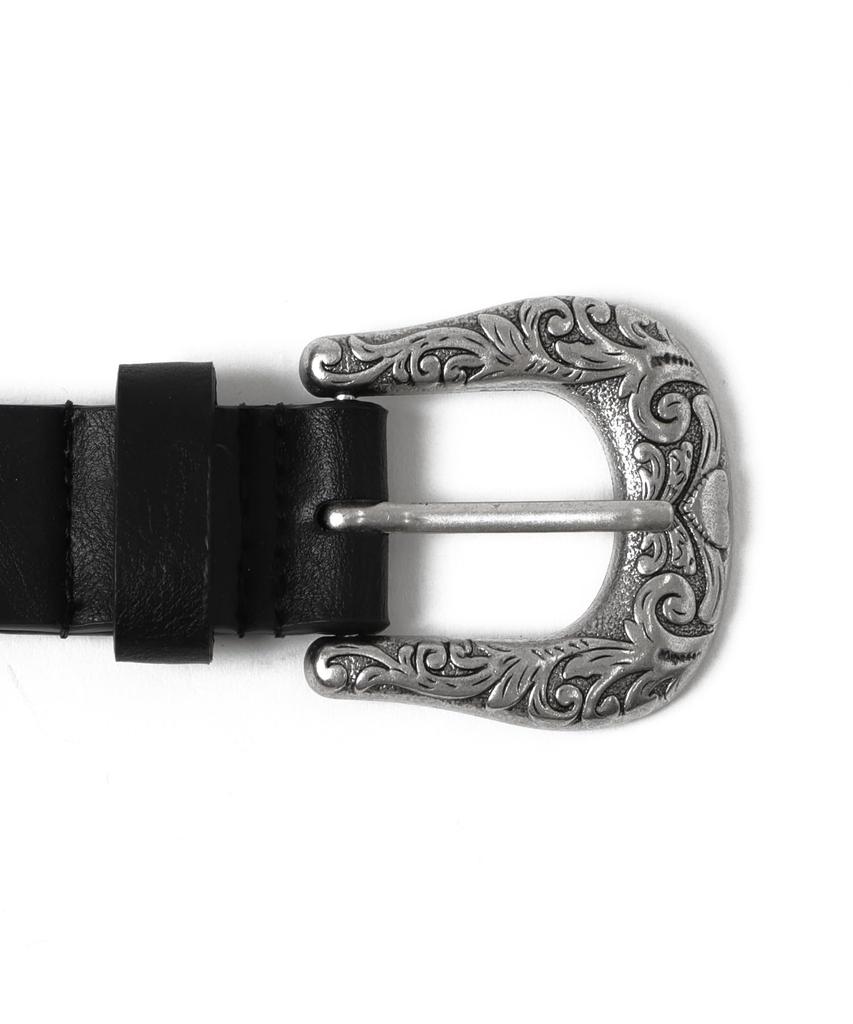 WEGO Western Buckle Vintage Size Black Belt, Casual, Simple, Gift, Classic, Women's, F,