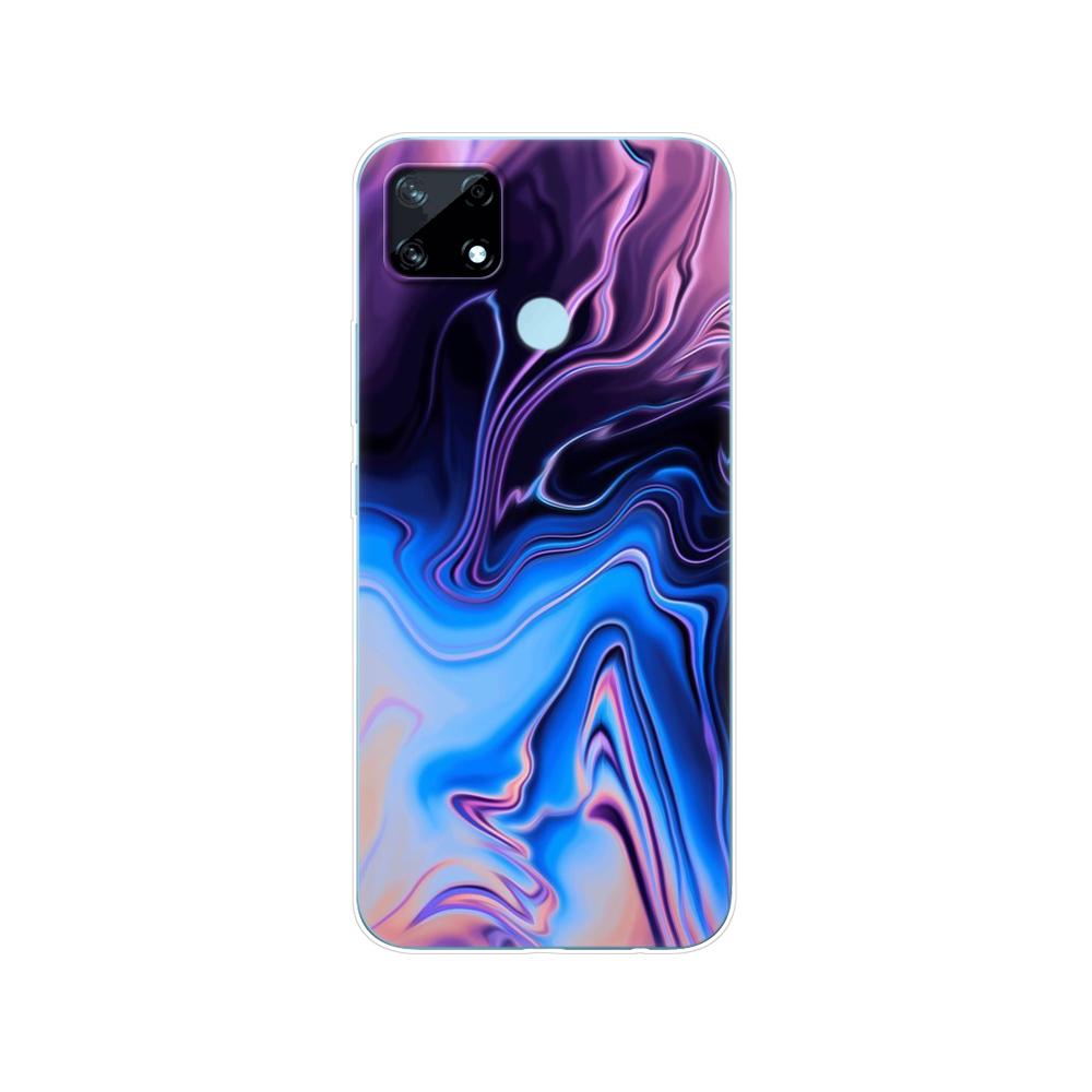 Для Realme C12 C25 C25S 7i Global Чехол Силиконовая задняя крышка для Realme Narzo 20 30A Чехол для телефона ТПУ Мягкий чехол-бампер Etui