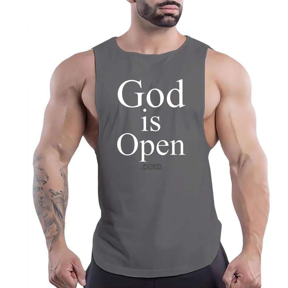 Летняя мужская повседневная спортивная жилетка с круглым вырезом для взрослых, креативная простая модная дышащая футболка без рукавов с 2d принтом алфавита