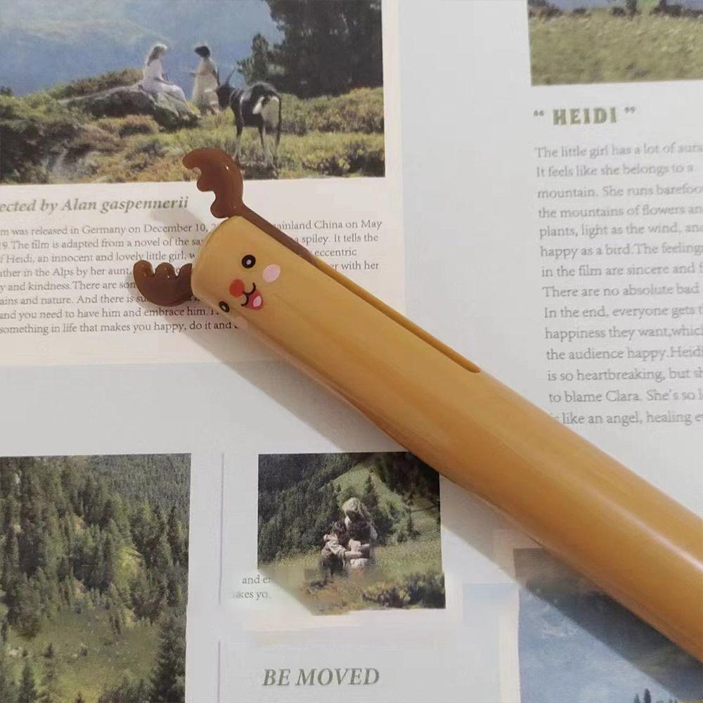 Black/Red Ink Animal Ear Pen 0.7mm Tip Gel Pen High Quality Signature Pen  Student