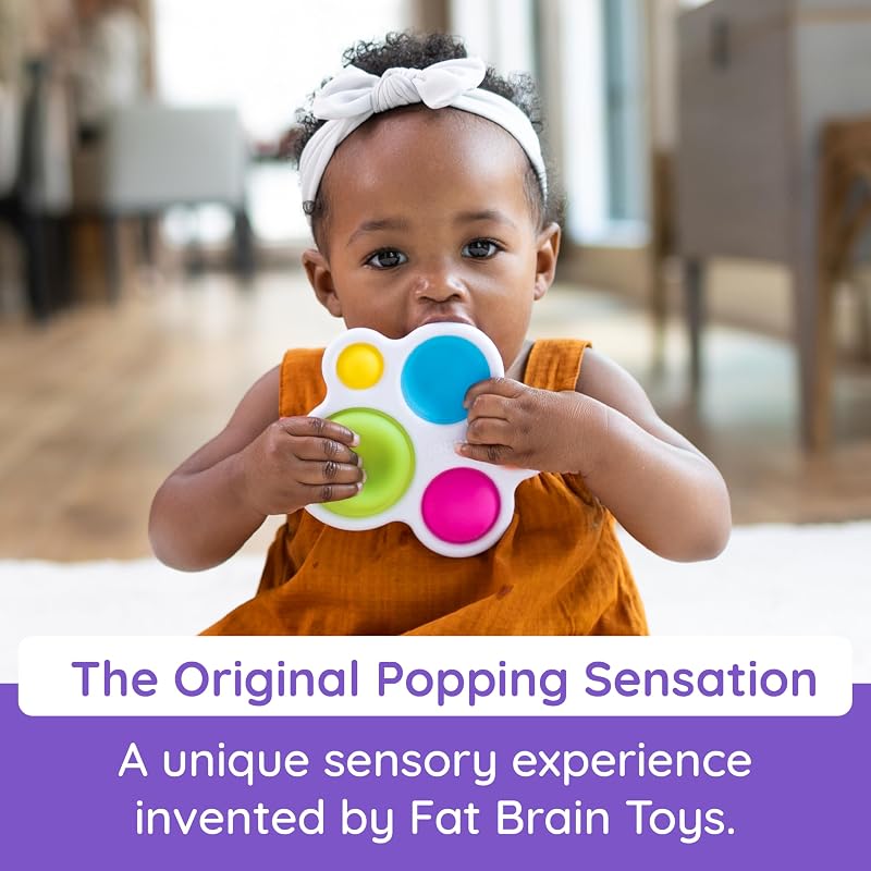 Игрушка для малышей Fat Brain Toys, 1 шт., Игрушка для развития пальцев с ямочками [Оригинальный продукт] FA192-1